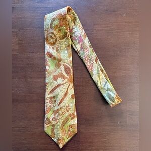 Guy Laroche Floral Tie 100% Silk Vintage